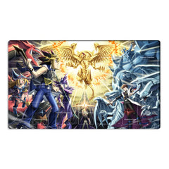 Mlikemat dark magician black rose dragon playmat with smooth surface for precise card handling