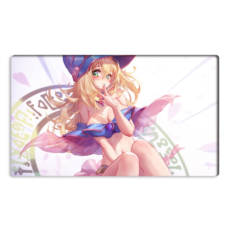 Mlikemat Dark Magician Girl playmat cover shows smooth surface ideal for cards and deskwork.