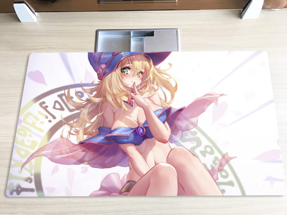 Mlikemat Dark Magician Girl playmat rolled for portability and easy packing.
