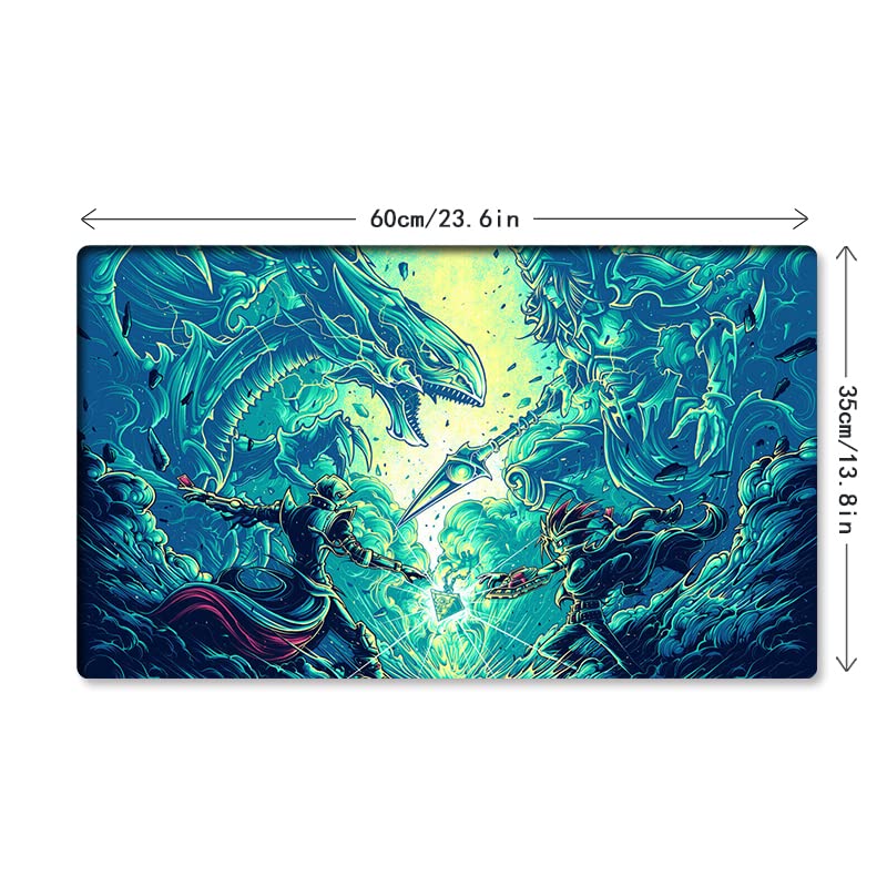 Mlikemat Dark Magician mat laid flat with a wide playing surface