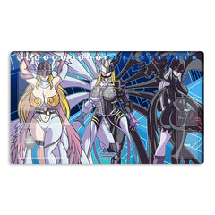 Mlikemat Digimon playmat with zones for organized gameplay.