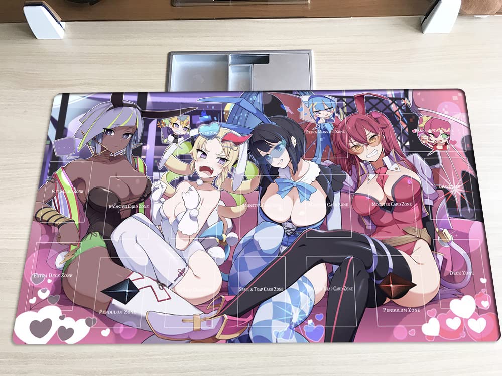 Mlikemat playmat zones layout showing deck, hand, and play areas for quick setup