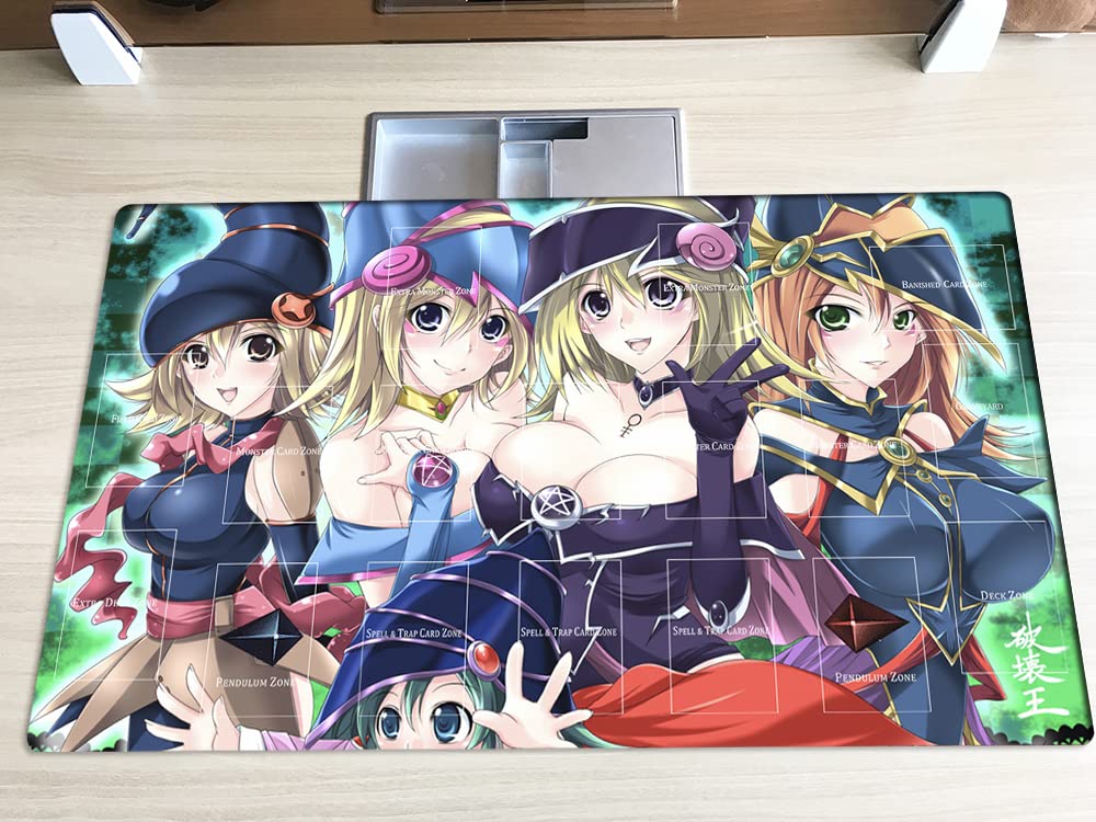 Mlikemat playmat zones area promotes quick card placement and tidy tables.