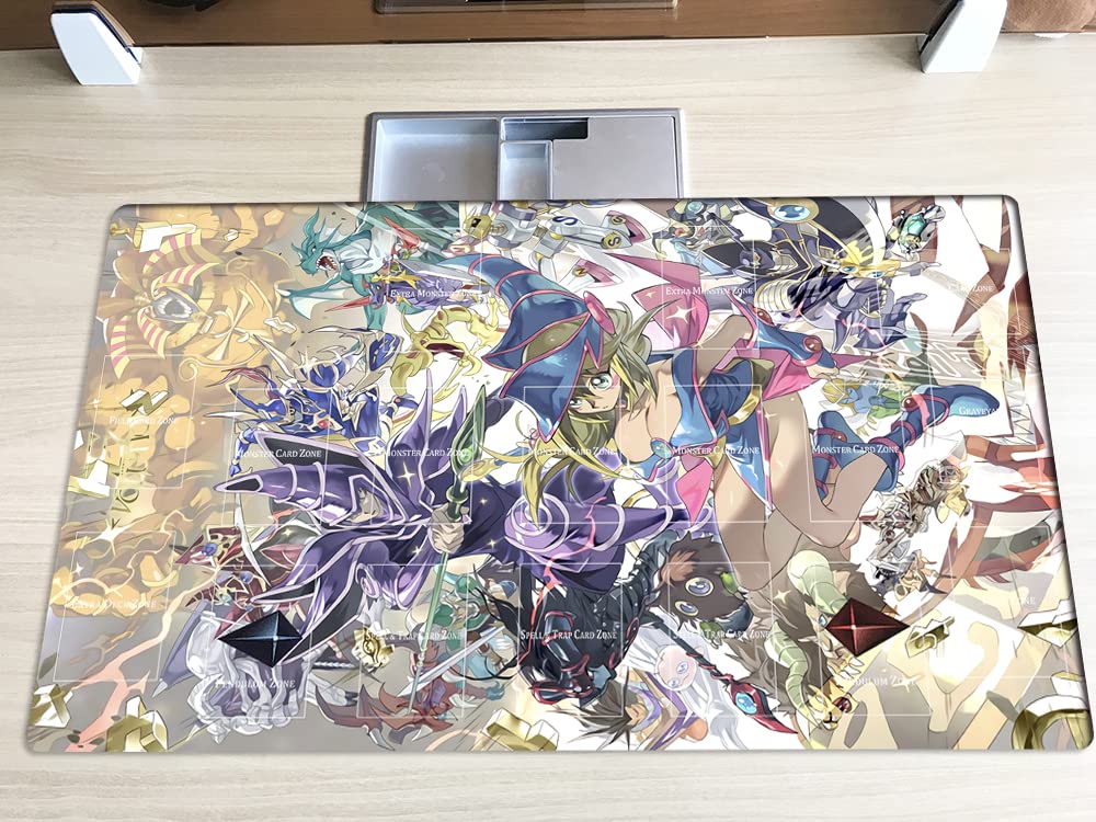 Mlikemat playmat zones closeup showing clear area divisions for neat play