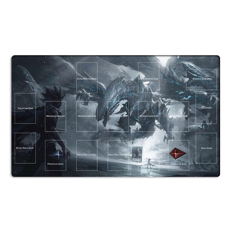 Mlikemat playmat zones detail helps separate cards for smoother turns during games.