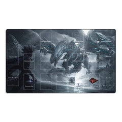 Mlikemat playmat zones detail helps separate cards for smoother turns during games.