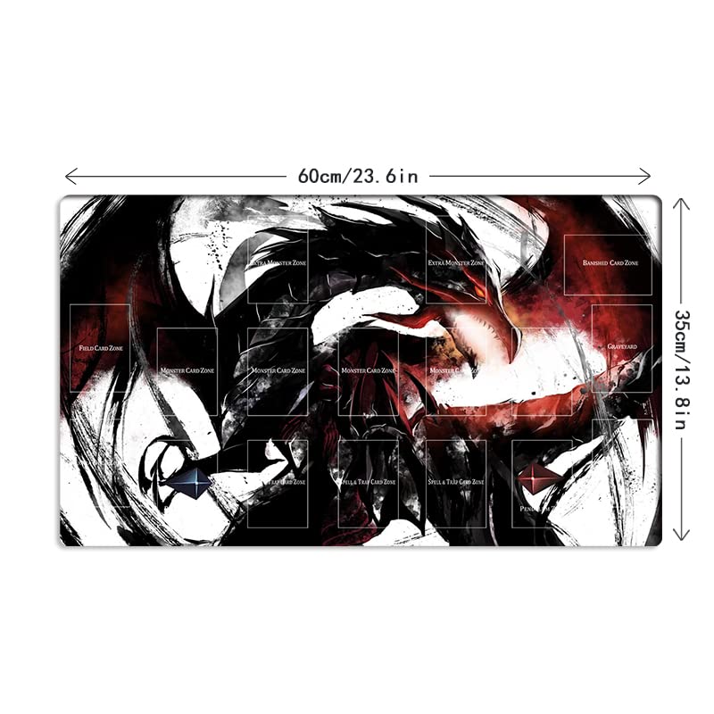 Mlikemat Red-Eyes Black Dragon playmat card layout area illustrating spacious play surface.