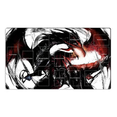 Mlikemat Red-Eyes Black Dragon playmat top view for immersive gaming and card layout.