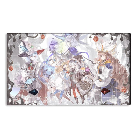 Mlikemat Risette Asteria playmat top view with zones for organized gameplay