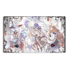 Mlikemat Risette Asteria playmat top view with zones for organized gameplay