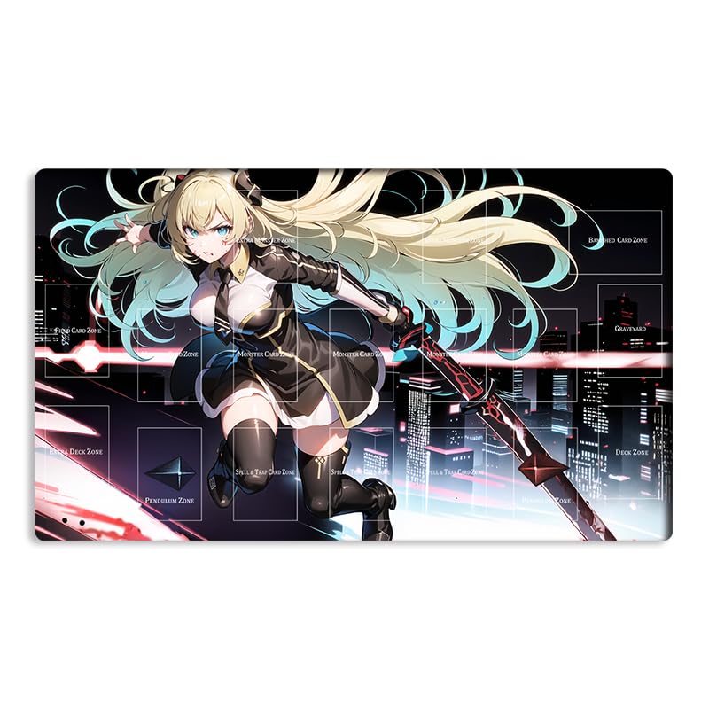 Mlikemat Sky Striker Ace playmat with zones for organized card layout.