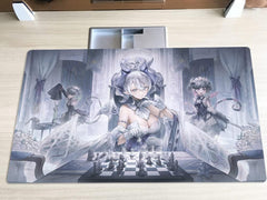 Mlikemat Labyrinth playmat shows border detail for organized card layout during TCG battles.