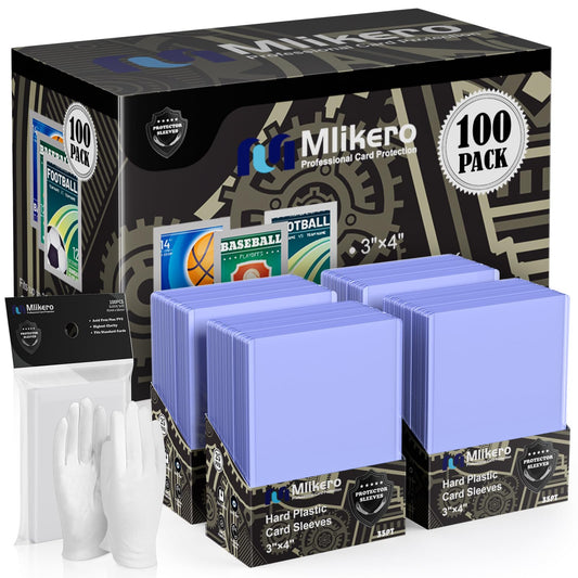 Mlikero 200-card toploaders pack front view protecting and showcasing your cards.