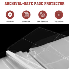 Mlikero 40-page, 9-pocket sleeves protect cards thoroughly.
