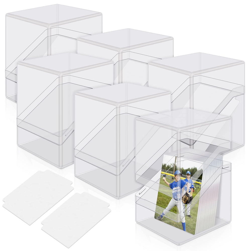 Mlikero six-pack card deck cases provide a clear view for quick deck selection.