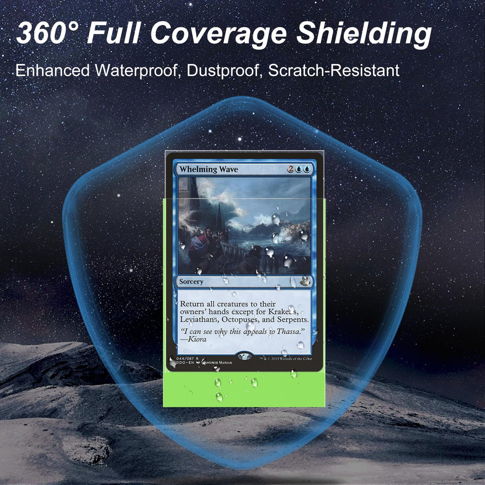 Mlikero archival-safe materials keep cards clear and display-ready without chemical risk.