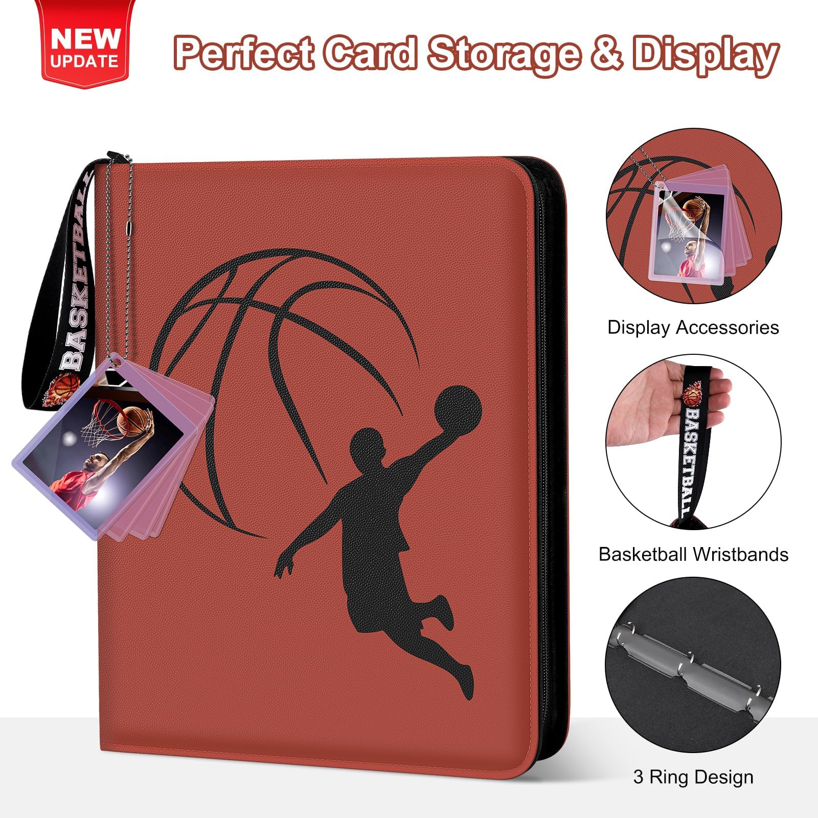 Mlikero binder interior shows 40 pages for organized storage of up to 720 cards.