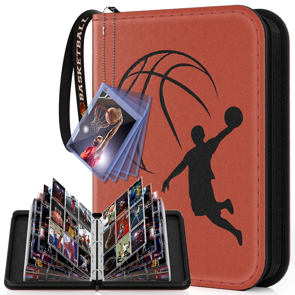 Mlikero basketball card binder front view highlights premium display and easy access.