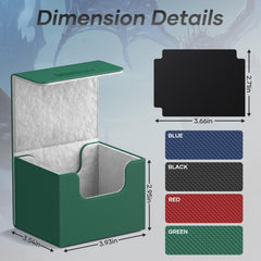 Mlikero card box waterproof exterior and microfiber interior protect cards.