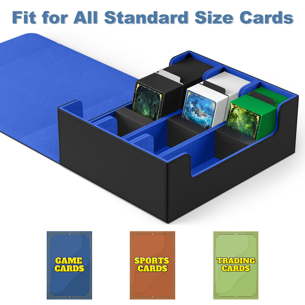 Mlikero capacity supports 1800+ sleeved cards for large collections.