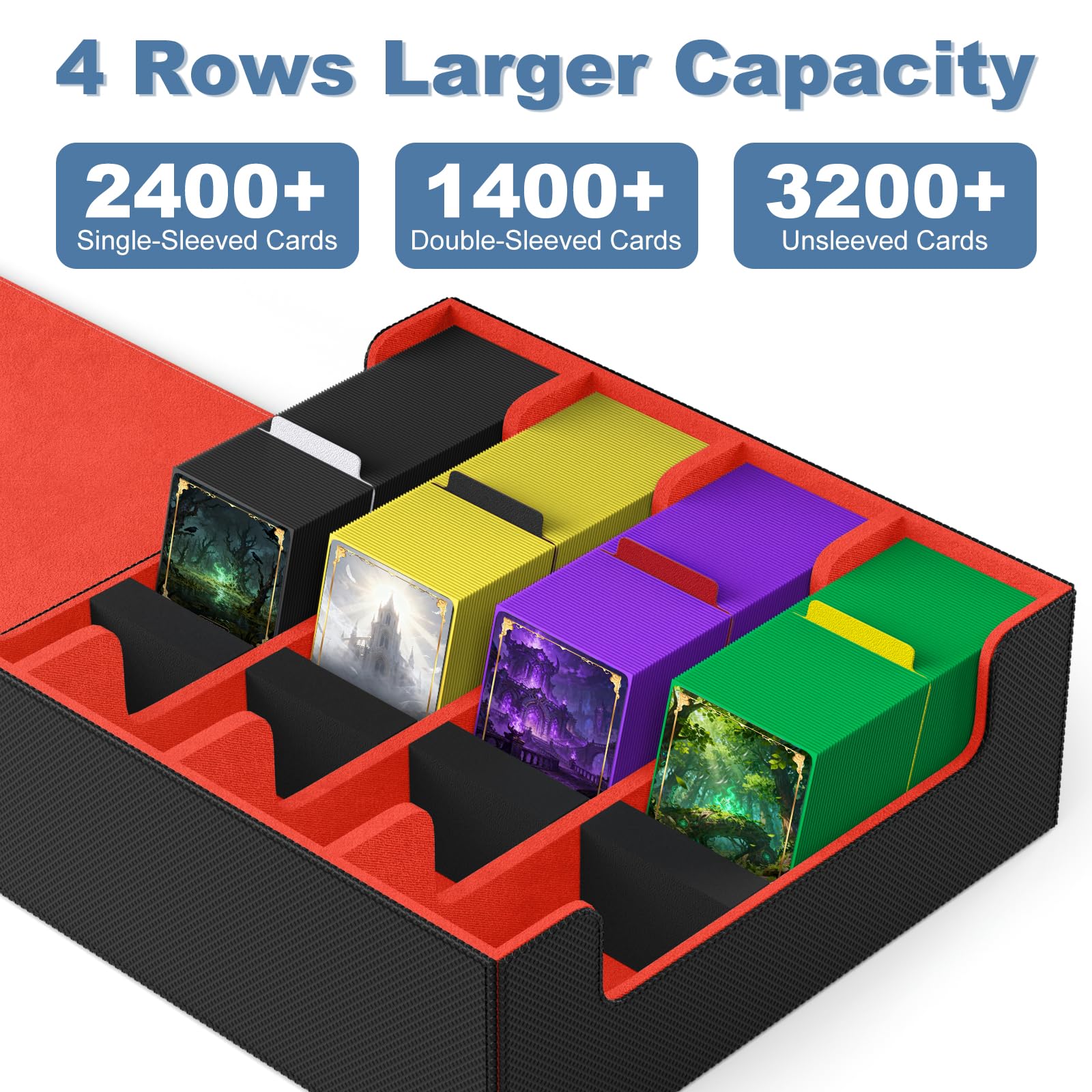 Mlikero case showing four rows for organized storage