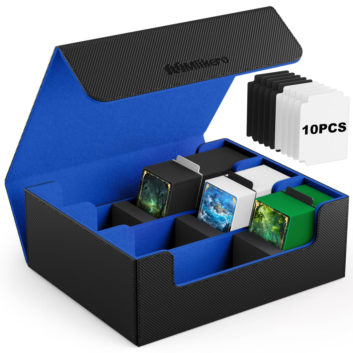 Mlikero Card Deck Case with magnetic closure keeps decks secure during travel.