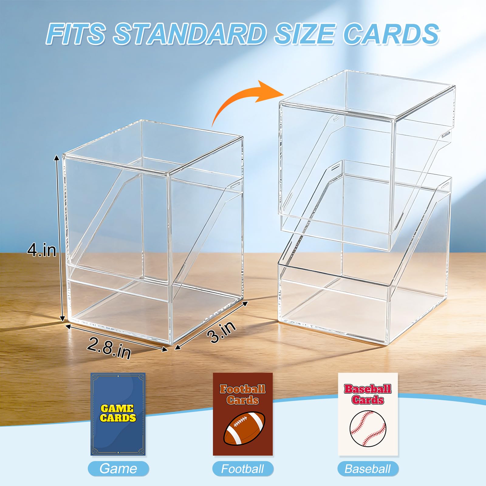 Mlikero box includes four dividers to organize different card types.
