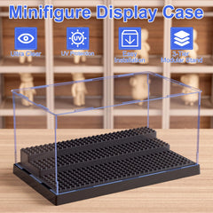 Mlikero clear dustproof acrylic display box shows figures from all angles