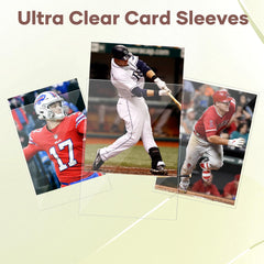 Mlikero crystal-clear sleeves showcase each card detail for display and sale.