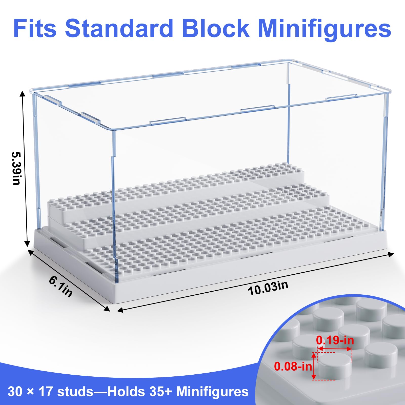 Mlikero display case 360-degree visibility for complete viewing