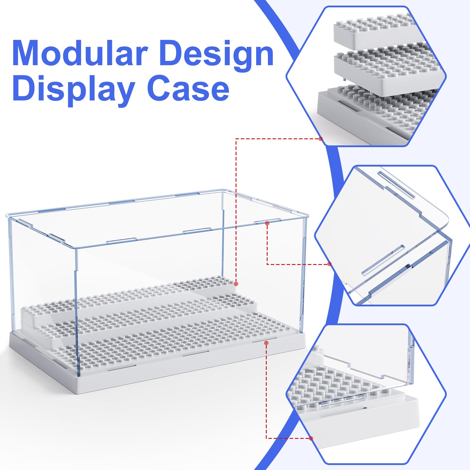 Mlikero display case protects from dust and water stains