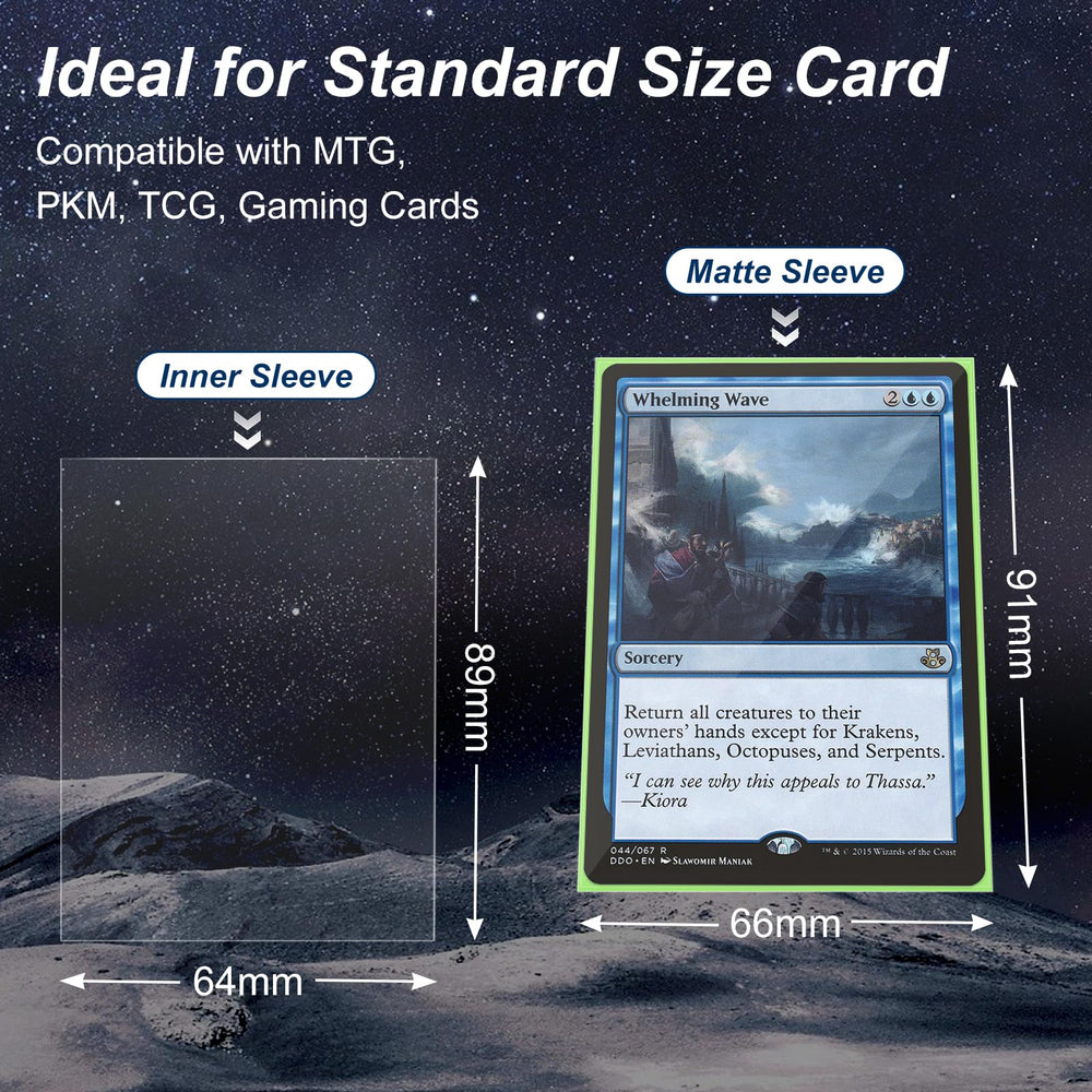Mlikero double-sleeving setup enables 360-degree protection for collectible cards.