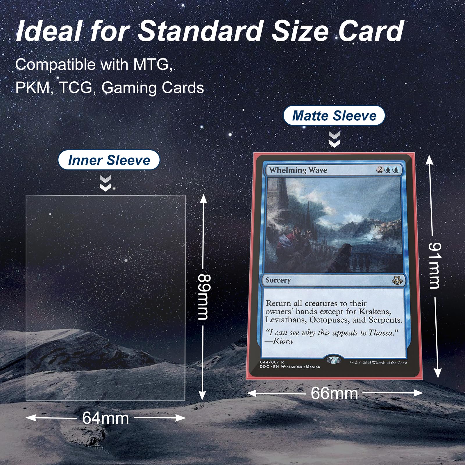 Mlikero double-sleeving step demonstrates easy, snug card protection.