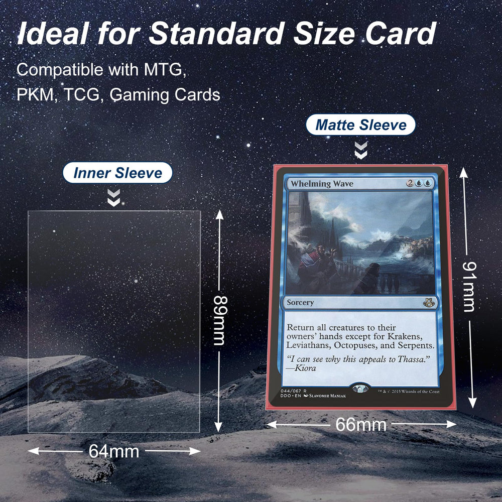 Mlikero double-sleeving step demonstrates easy, snug card protection.