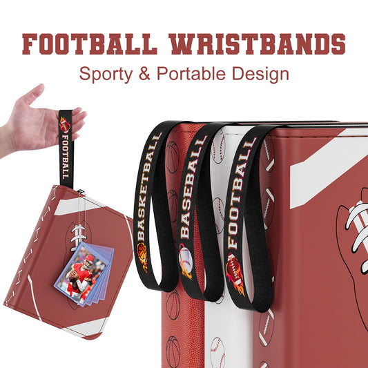 Mlikero binder wristband allows portable display of your football cards.