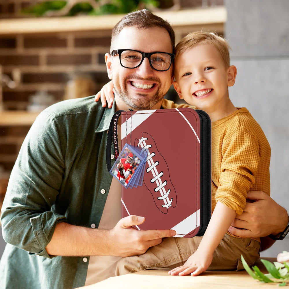 Mlikero football card binder makes a thoughtful gift for collectors.