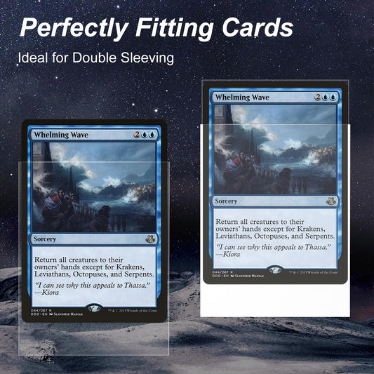 Mlikero matte sleeves 66x91 for secure MTG and TCG card storage