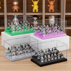 Mlikero display case size holds up to 35 minifigures