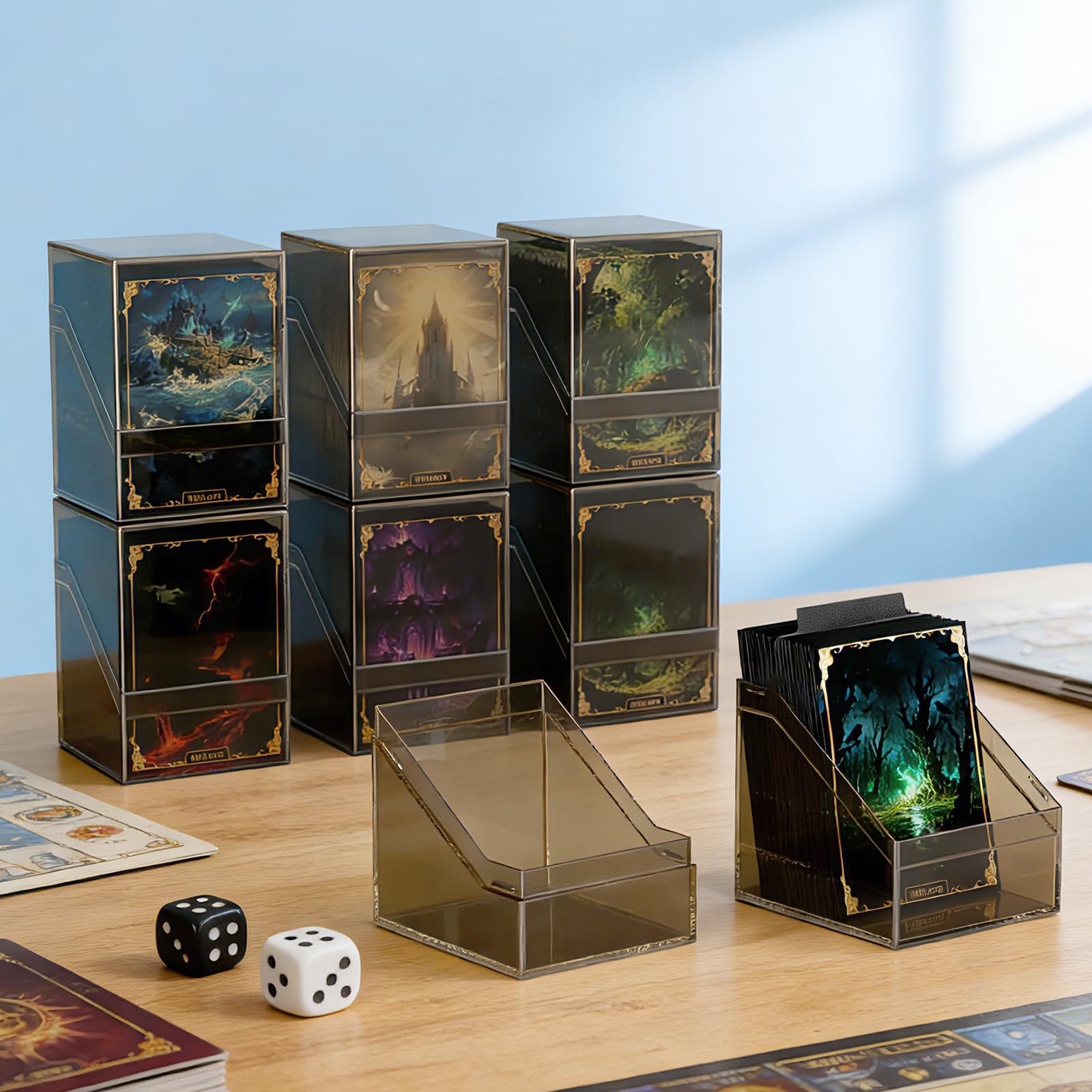 Mlikero storage suitable for MTG, TCG, and sports cards during travel.