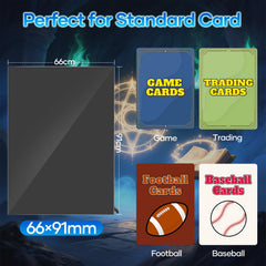 Mlikero non-pvc acid-free polypropylene shields cards without chemical concerns.
