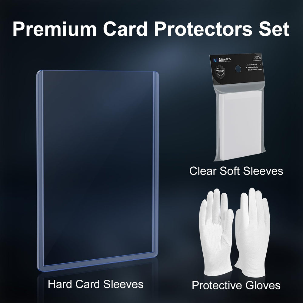 Mlikero non-pvc sleeves guard cards with acid-free integrity.