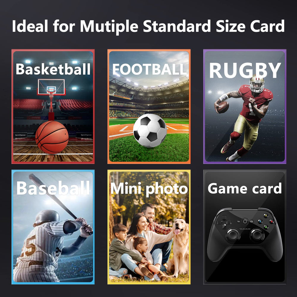 Mlikero sleeves used with MTG, baseball, football, and other game cards for storage.