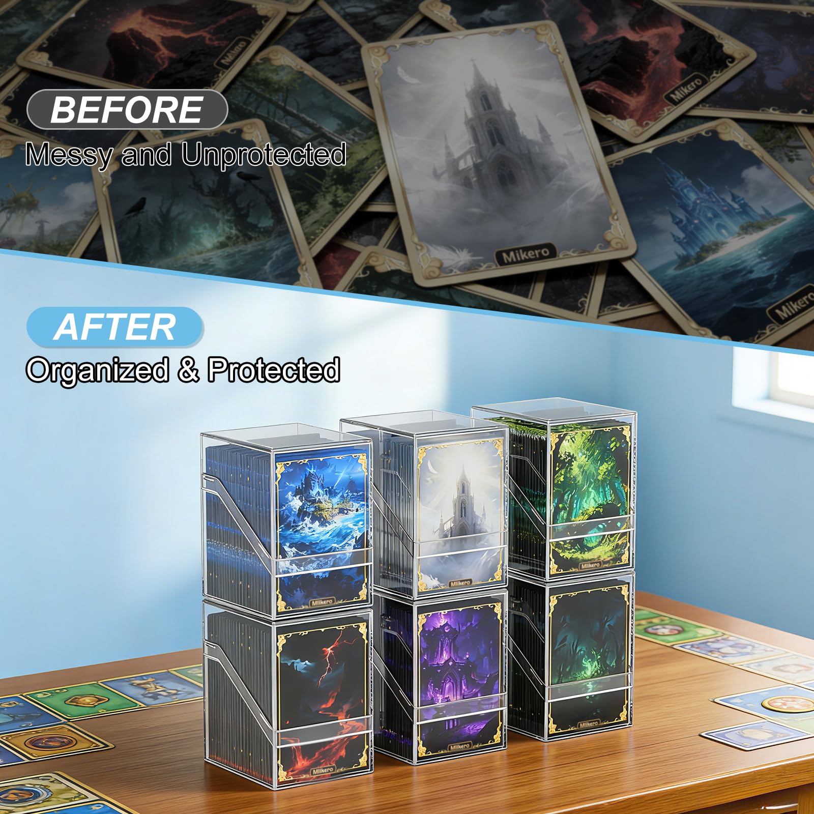Mlikero waterproof and dustproof design shields cards during travel.