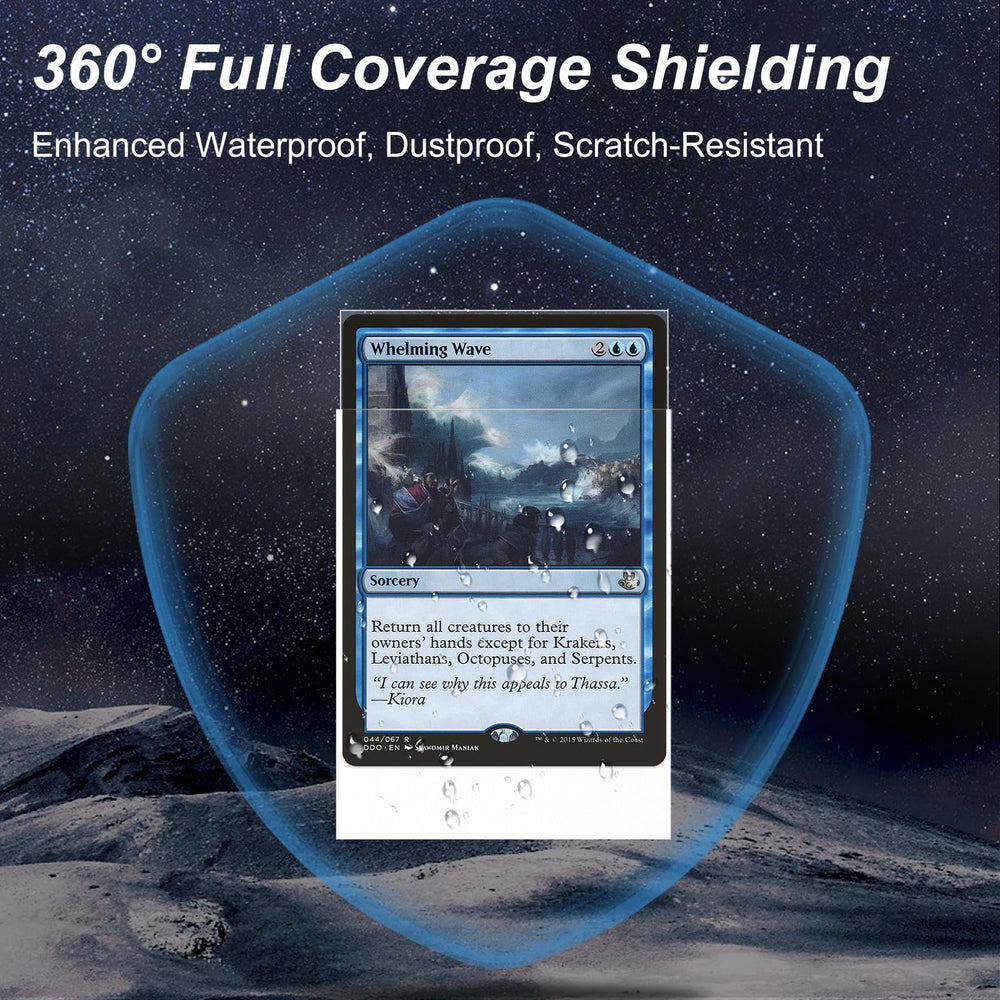 Mlikero waterproof and dustproof coating helps protect cards during play