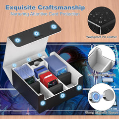 Waterproof exterior and durable materials protect cards during transport.