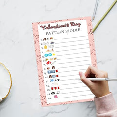 MLOLM Valentines word scramble cards ideal for kid-friendly puzzles.