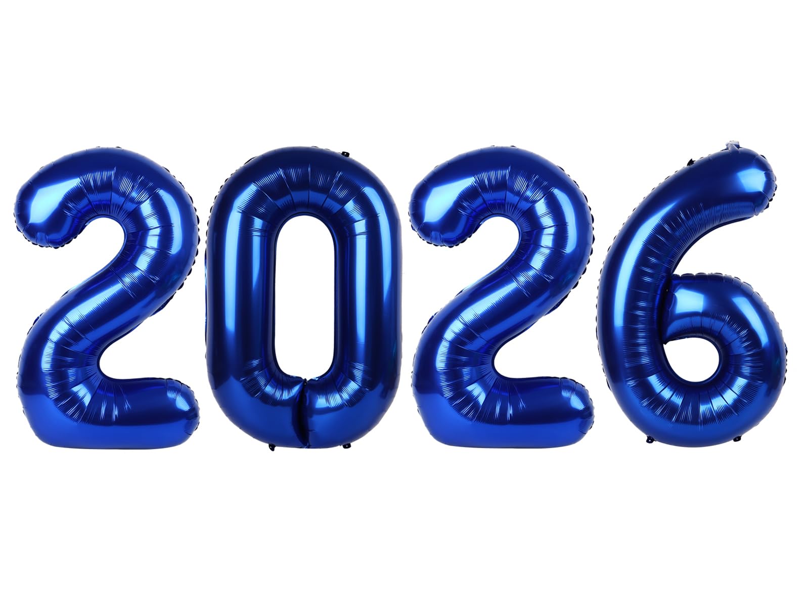 Mluchee 2026 navy blue 40 inch number balloon for a bold NYE centerpiece.