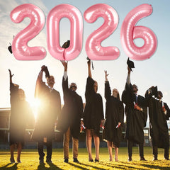 Mluchee pearl pink number balloon perfect for weddings or graduations.