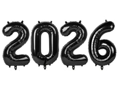 Mluchee 2026 number balloons 40-inch black create bold New Year's Eve focal point