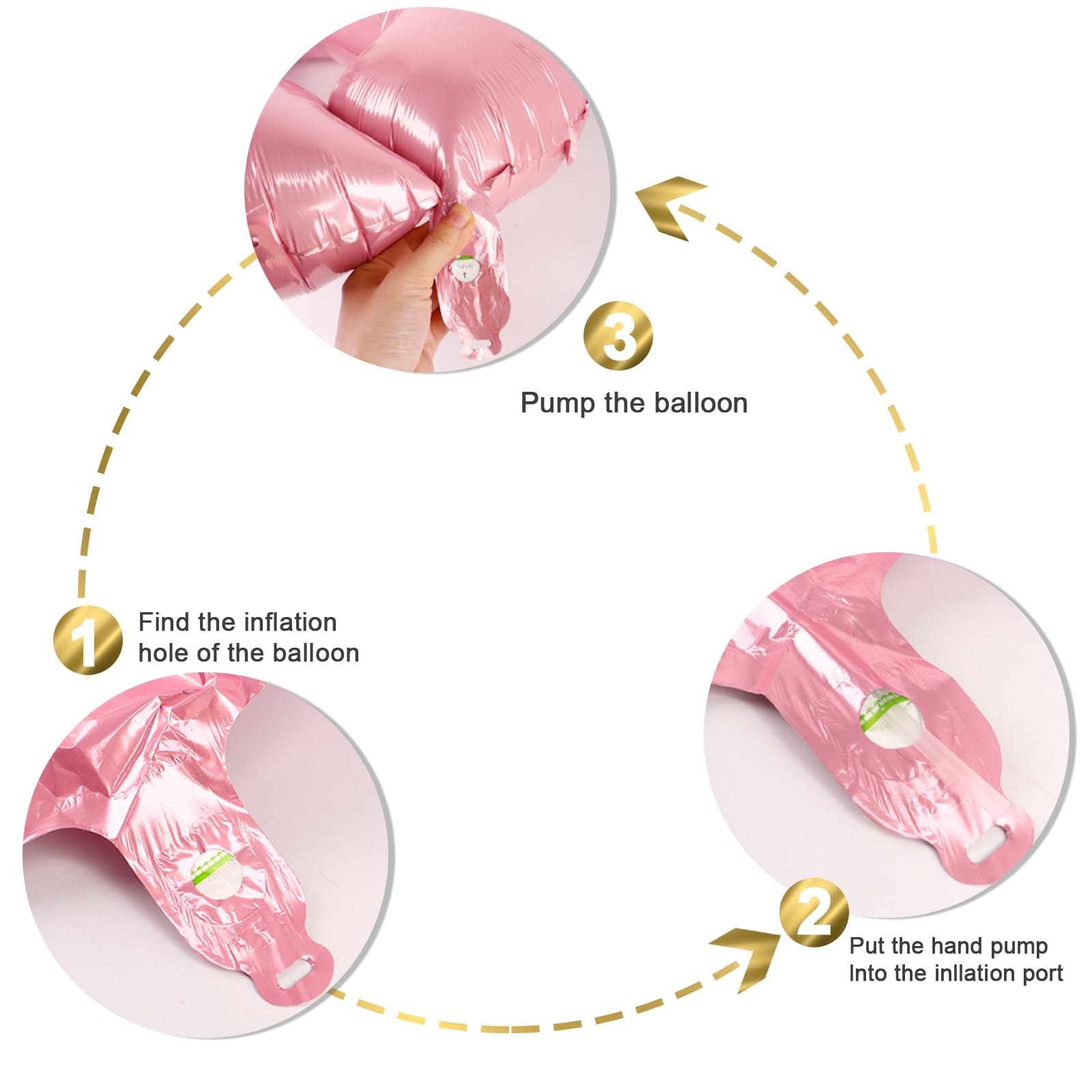 Mluchee 40-inch foil balloons are easy to inflate with straw.